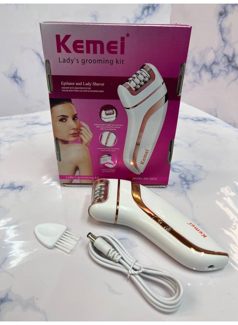 Kemei KM-1207A Shaver Suit Rechargeable Hair Removal Epilator - Image 2