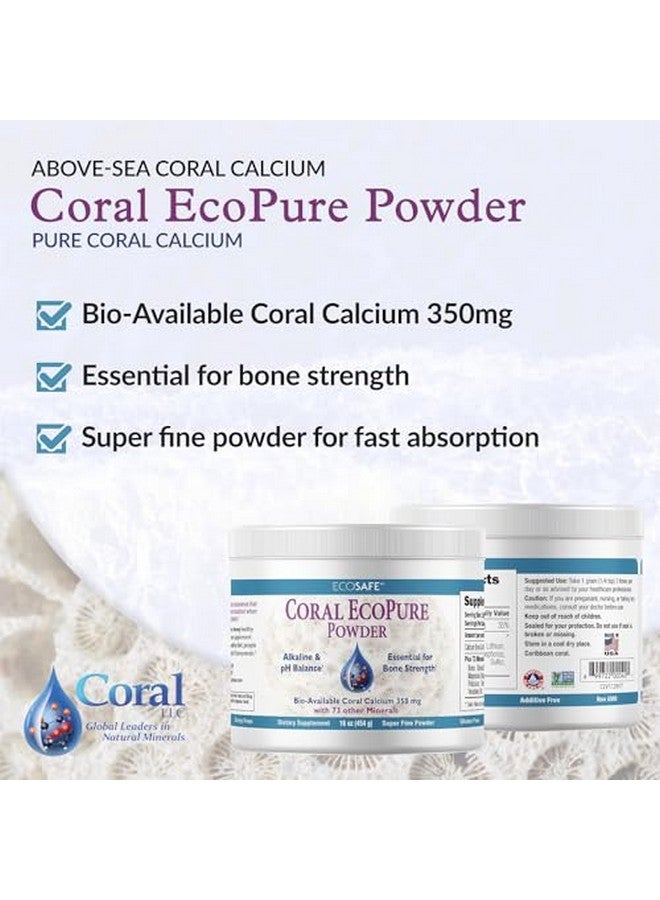 Coral White Coral Ecopure Powder, Coral Calcium Powder Supplement with Coral Minerals - 16 Ounces - Image 4