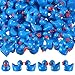 MiniInflat 150 Pcs Mini Resin Ducks Miniature Ducks Tiny Duckies Figures for Home Prank Game Micro Landscape Aquarium Dollhouse Ornament Mini Duckies DIY Terrarium and Handmade SchoolDark Blue - Image 2