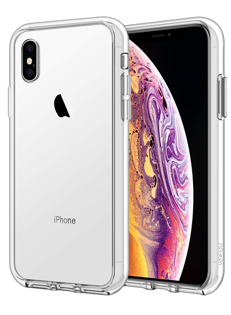 Jetech Case For Iphone Xs And Iphone X Non Yellowing Shockproof Phone Bumper Cover Anti Scratch Clear Back Clear - Image 1
