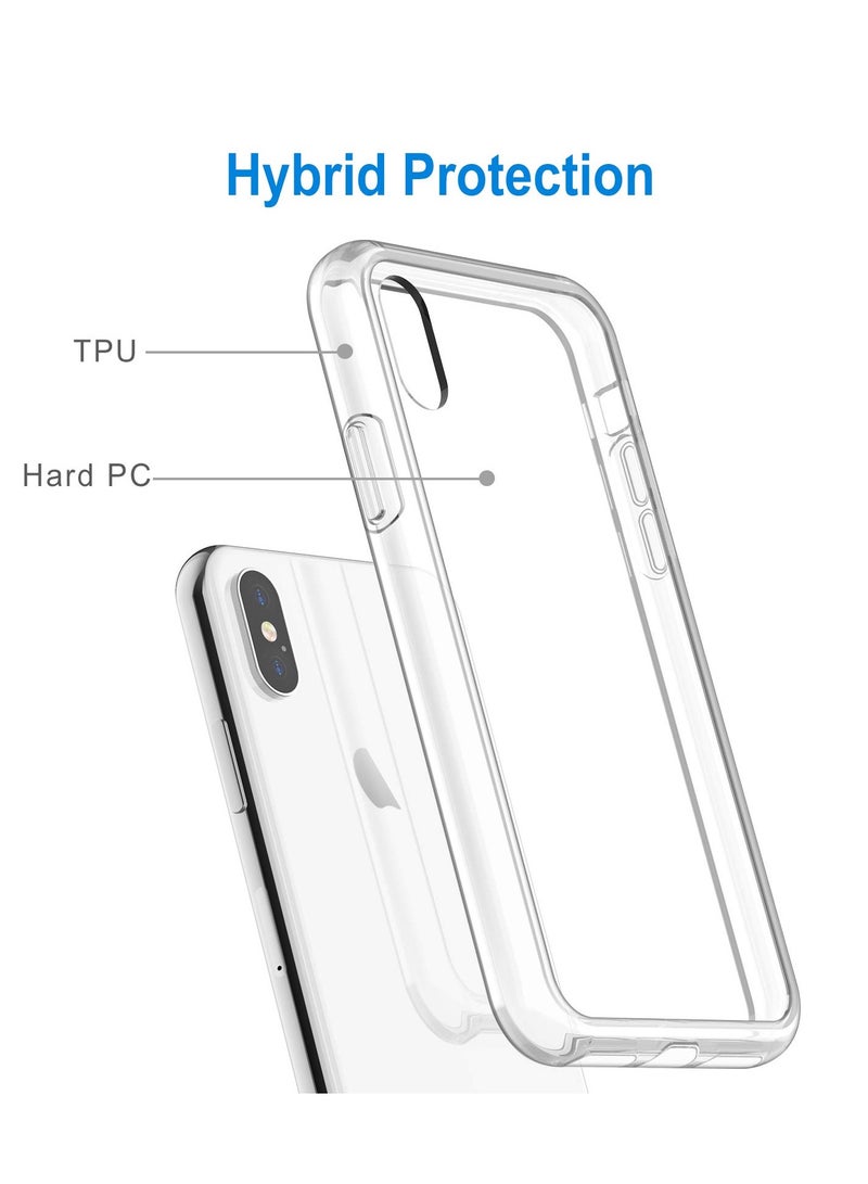 Jetech Case For Iphone Xs And Iphone X Non Yellowing Shockproof Phone Bumper Cover Anti Scratch Clear Back Clear - Image 3
