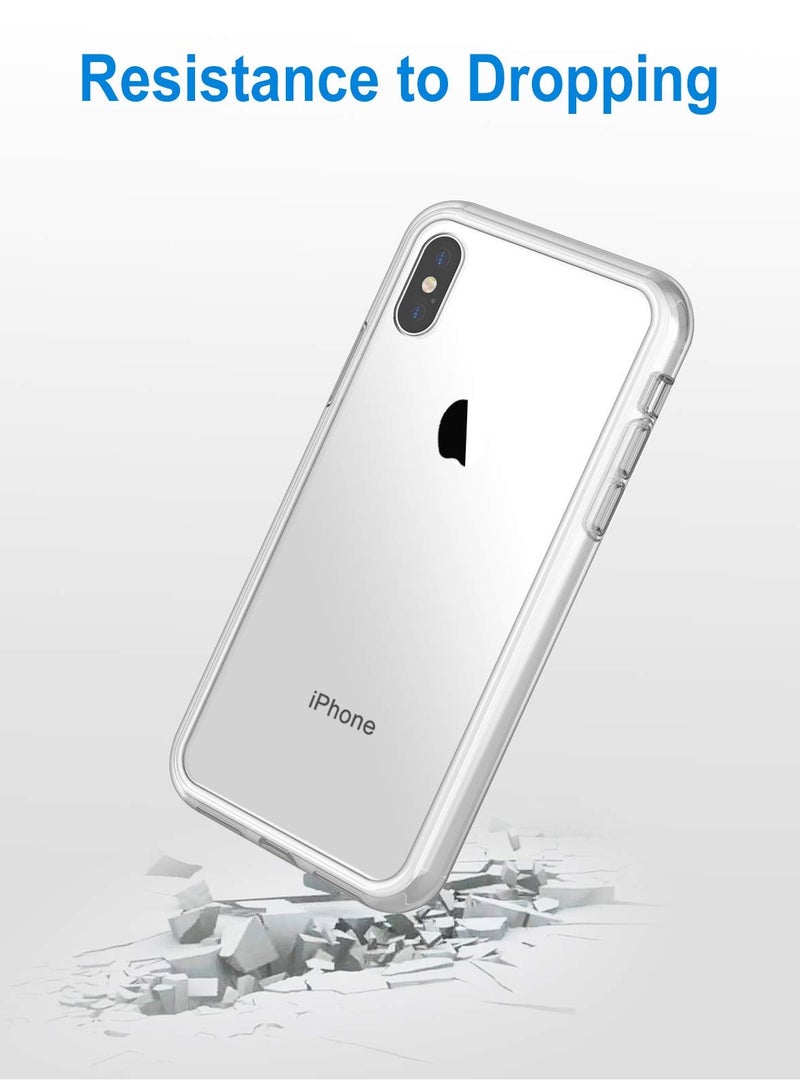 Jetech Case For Iphone Xs And Iphone X Non Yellowing Shockproof Phone Bumper Cover Anti Scratch Clear Back Clear - Image 5