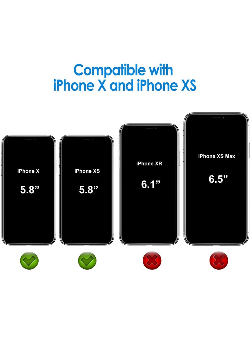 Jetech Case For Iphone Xs And Iphone X Non Yellowing Shockproof Phone Bumper Cover Anti Scratch Clear Back Clear - Image 2