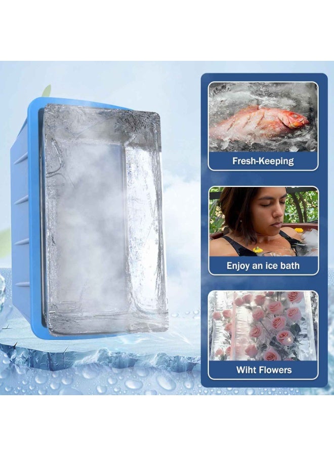 4Pack,Extra Large Ice Block Molds,Silicone Large Ice Cube Molds for Cold Plunge Tub,Reusable Ice Cube Trays for Freezer,Ice Block Molds for Home Ice Baths,Cold Plunge Accessories,Ice Bath ChillerSummer Essentials - Image 2