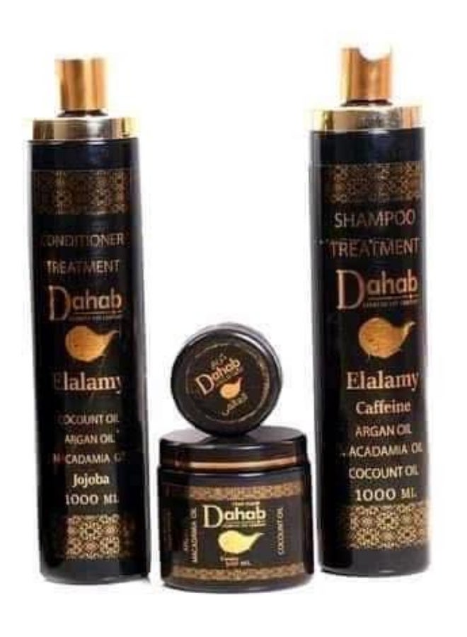 مجموعة علاج الشعرالعالمي المكونة من أربعة عبوات - حجم 1 لتر