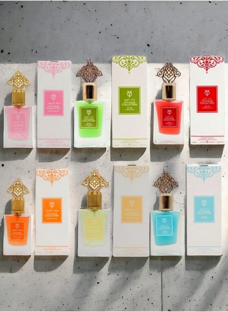 يومار مجموعة عطور المسك مسك الرمان مسك البودر مسك العود مسك العروس مسك العسل مسك الهيل من يومار 25 مل  - Image 1