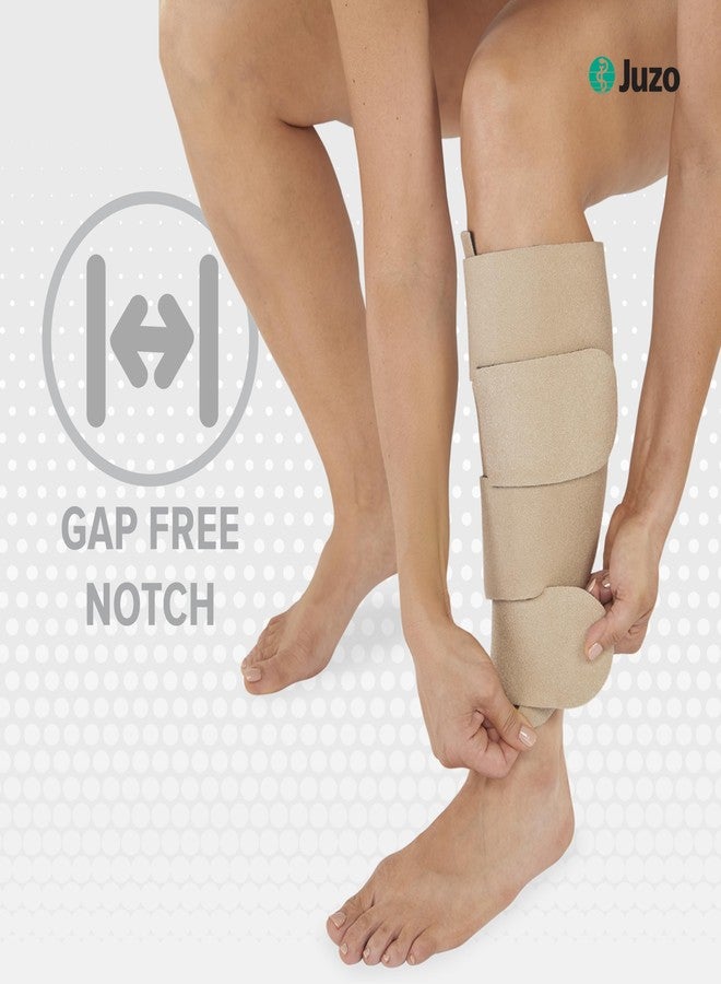 Juzo Reversible Versatile Support 30-60mmHg Calf Compression Wrap, Beige, L Long - Image 2