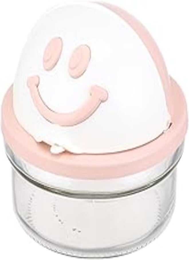 Bager Bager Smiley Face Sugar Bowl With Spoon 425 Cc In Gift Box, Pink 