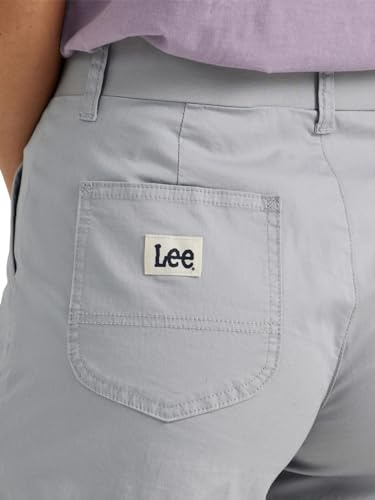 Lee Women's Ultra Lux Comfort with Flex-to-Go Utility Bermuda Short Material Gray 16 - Image 2