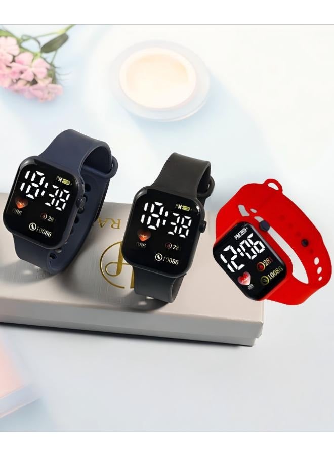 دي تي جي بي ساعة رقمية مقاومة للماء للأطفال مكونة من 6 قطع - Image 3