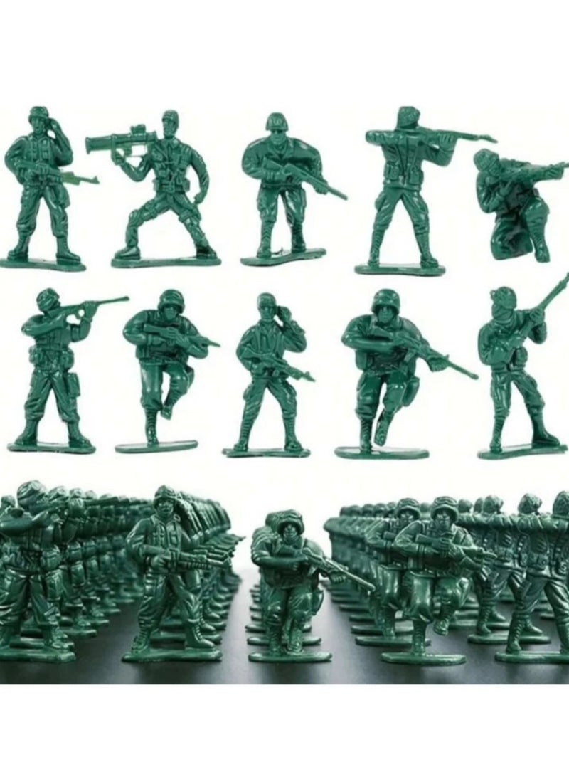 Army of Little Adventurers Classic Soldiers Set for Kids 100 Pieces Assorted in 12 Shapes - Image 1
