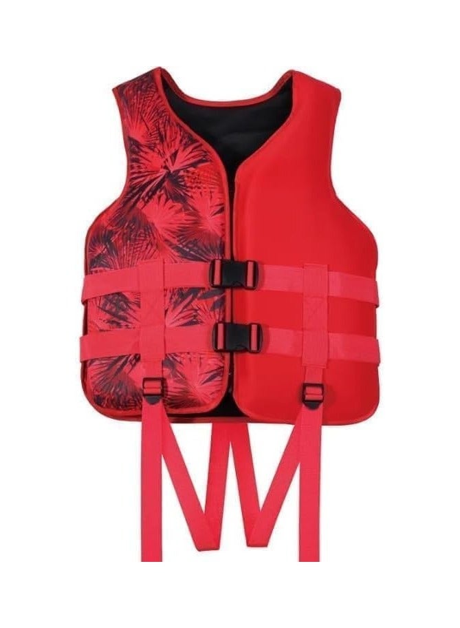 REBENUO Super Soft Swimming vest Size Large 60 to 75 KG (Red) - Image 1