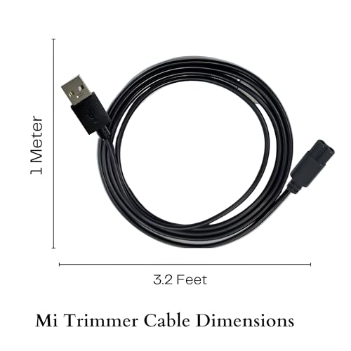 Upix USB Mi Trimmer Charging Cable 1 Meter (3.2 Feet), Compatible Only for Mi Trimmer, Shavers, Body Groomers - (Please Match Cable Port before Ordering, Check Images) (Works with 5V USB Adapter) - Image 3