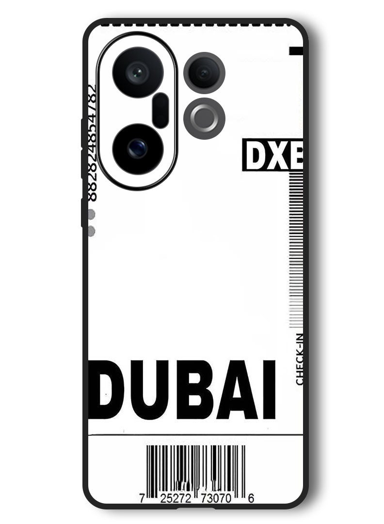 Theodor Case Compatible with Vivo X200 FE 6.31 Inch Protection Shockproof Bumper Cover DXB Boarding pass - Image 1