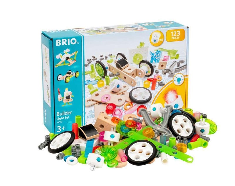 BRIO 34593 Builder Light Set Wooden Toy Train Set for Kids Age 3 and Up - Image 3