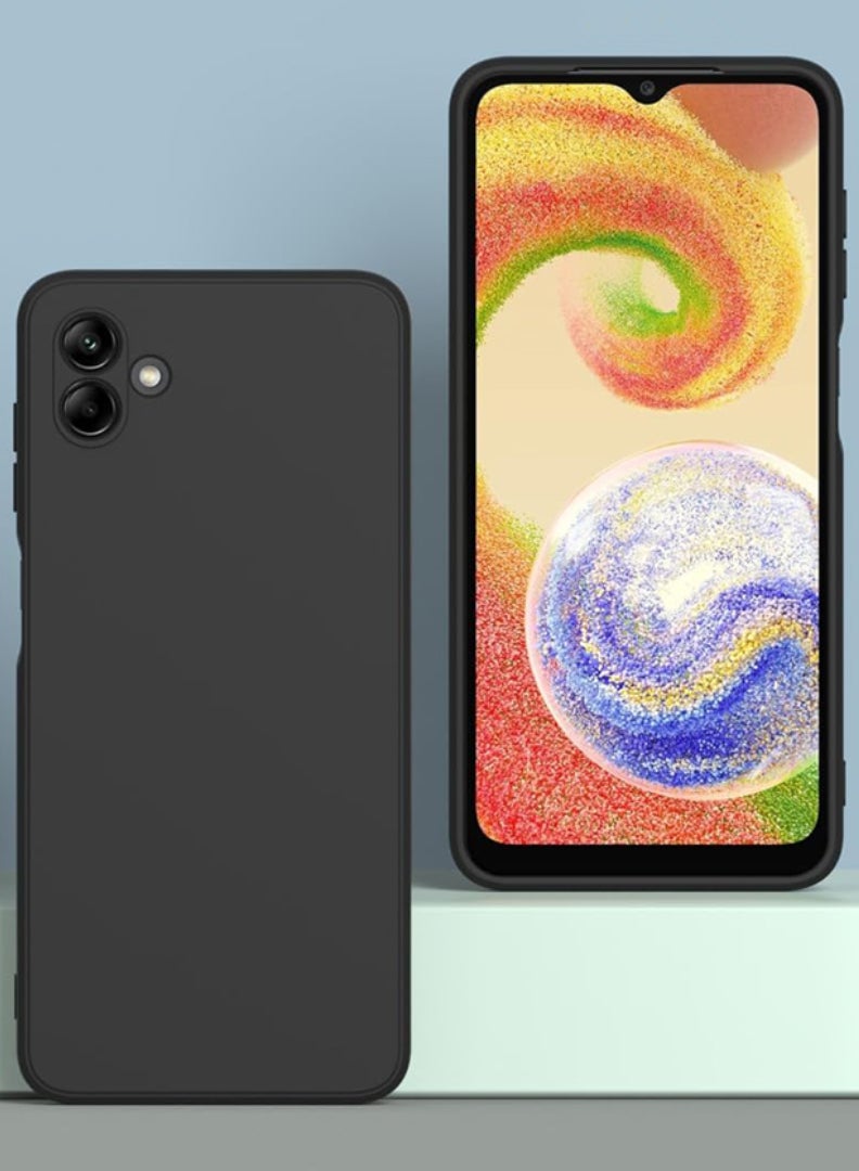Case Up Compatible with Samsung Galaxy A07  Case, Soft & Premium Liquid Silicone [Anti-Scratch Microfiber Lining] Shockproof Protective Slim Phone Cover for Samsung Galaxy A07 2025, Black - Image 2