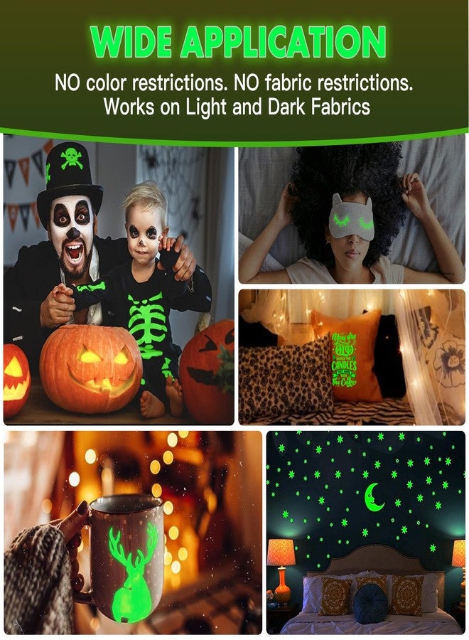 CenDale Glow in The Dark DTF Film - 8.5"x11" 30 Sheets Glow in The Dark DTF Transfer Film for Dark/Light T Shirt Textile, Luminous Green Premium Direct to Film DTF Paper Cold Peel DTF Transfer Sheets - Image 3