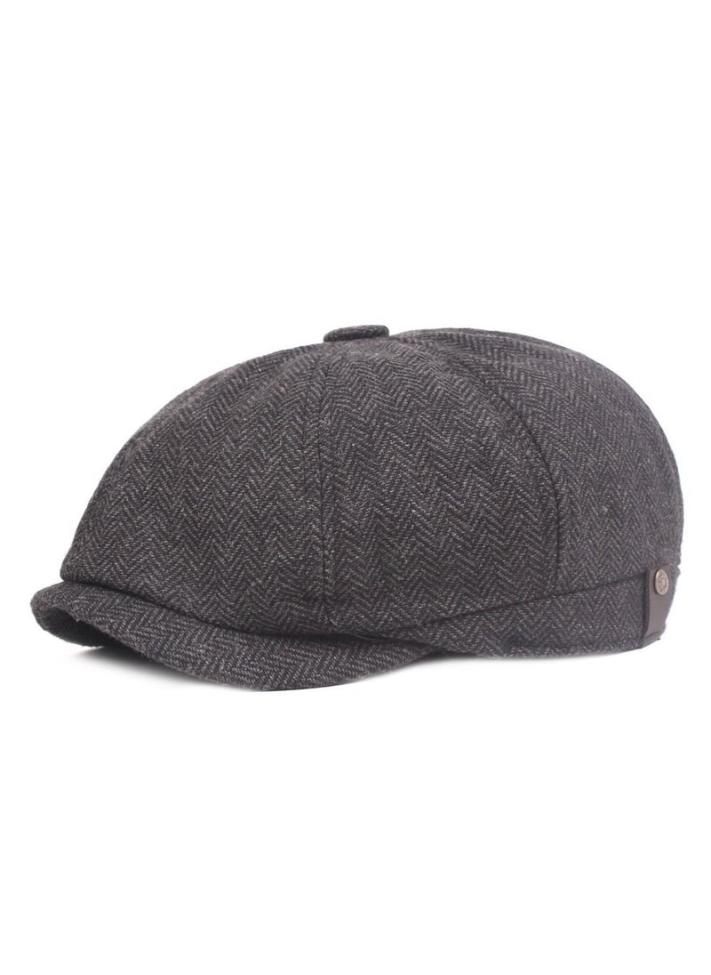 Loquat - Herringbone Niberet For Men Travel Sun Protection Hat Grey - Image 1