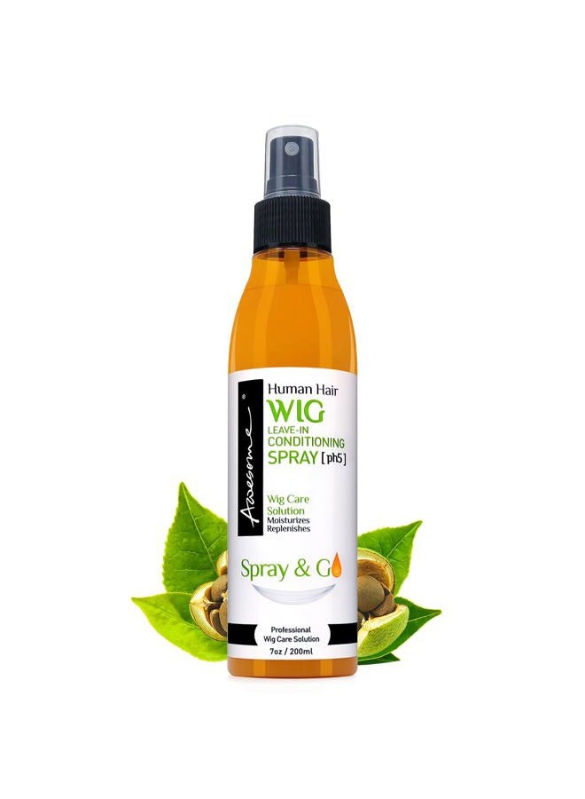 Awesome (70ml) - Awesome Human Hair Wig Leave-in Conditioning Spray [pH5] - Top Professional Wig Care Solution, Best Wig Detangle Spray, Moisturises & Replenishes Human Hair Wigs, Easy Combing, Coconut Oil, 7 - Image 1