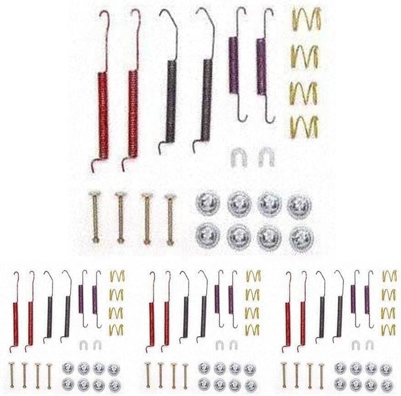 R-Line Replacement Rear Drum Brake Hardware Kit - For 2003-2008 Toyota Corolla Models (H17378) (Pack of 4)