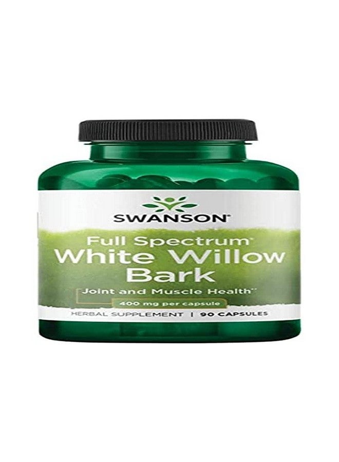 SWANSON White Willow Bark 400 Milligrams 90 Capsules - Image 2