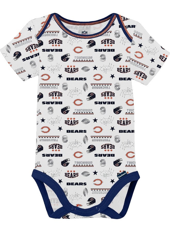 Gerber NFL Baby Boys 3 Pack Short Sleeve Bodysuit  - Image 3