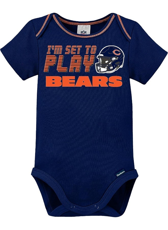 Gerber NFL Baby Boys 3 Pack Short Sleeve Bodysuit  - Image 4