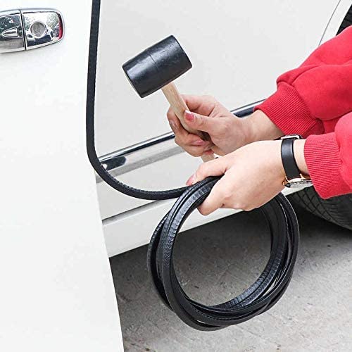 ZSIGNS Car Door Edge Protector Guards 5 Meter U Shape Edge Trim Rubber Seal Built in Shaped Steel Sheet Protector Rubber Anti-Scratch Anti-Collision Car Protection Door Edge Clips Fit for Most Car - Image 3
