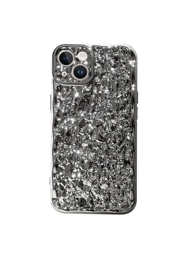 اس-توب جراب لهاتف iPhone 13 مصنوع من مادة TPU ذات نسيج حجري ثلاثي الأبعاد مطلي بالكهرباء - Image 1