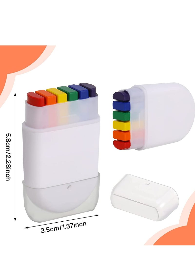 Excefore You will get 3 packs of rainbow face paint crayons in 6 different colors. - Image 2