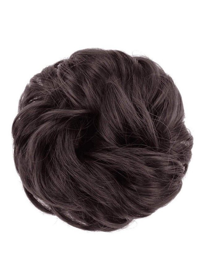 MoonEyes - 1 Pcs Light Weight Artifical Juda Hair Bun Extension For Women In Brown - Image 1