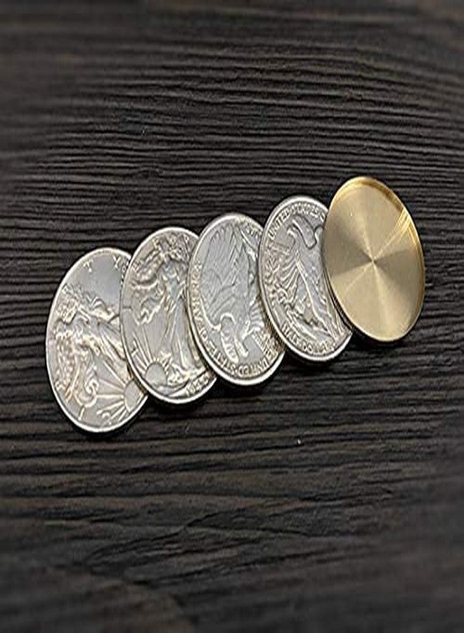Garden Friends Walking Liberty Half Dollar Shell and Coin Set (4 Coins 1 Shell) Magic Tricks Coin Appear/Vanish Magic Props Gimmick Illusions - Image 4
