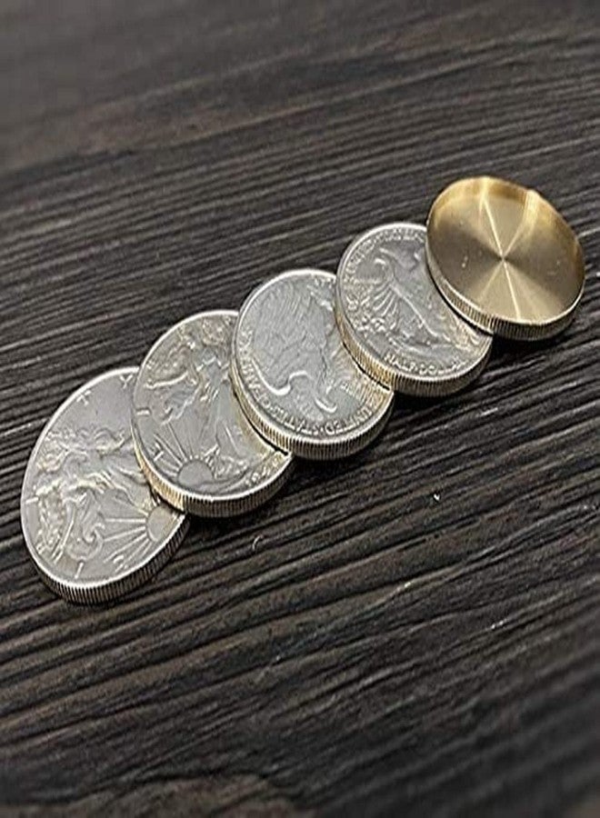 Garden Friends Walking Liberty Half Dollar Shell and Coin Set (4 Coins 1 Shell) Magic Tricks Coin Appear/Vanish Magic Props Gimmick Illusions - Image 1