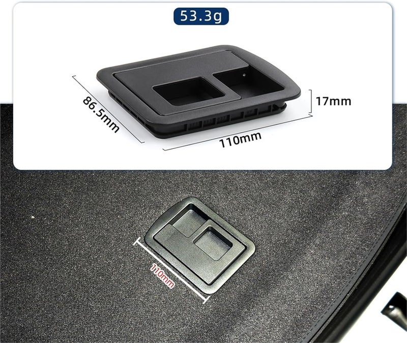 Yurefax Rear Trunk Liner Cargo Handle Cover - Image 5