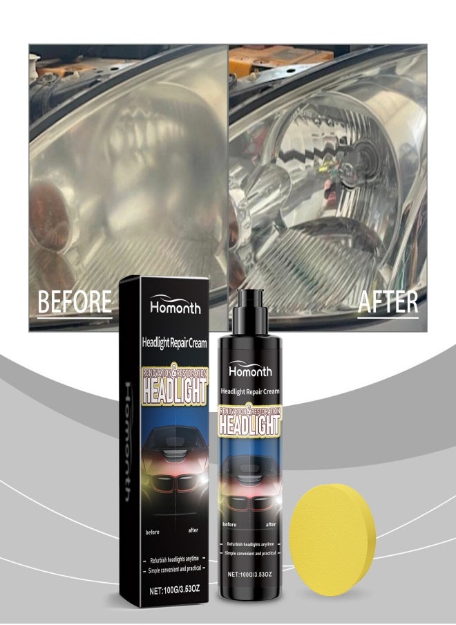 Car Headlight Repair Cream Anti Oxidation Brightening Scratch Repair For Car Light Maintenance For Car Care - pzsku/ZDC6645F1C580CF2F43D2Z/45/_/1722753458/c28a0f1d-dd5c-458d-bf69-fdcd0e8b45c8