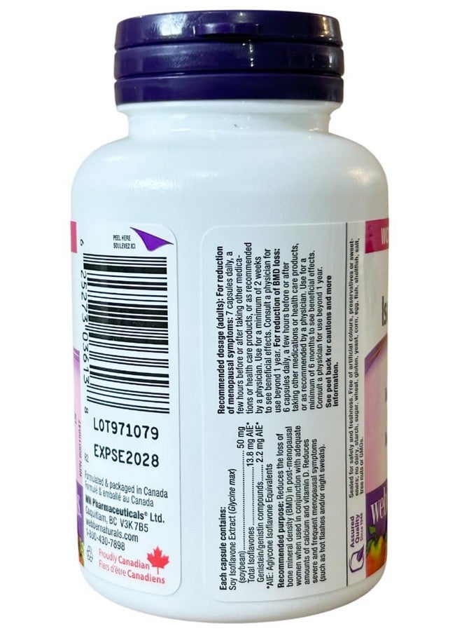 Webber naturals Webber Naturals Soy Isoflavones 50mg 90 Capsules - Image 5