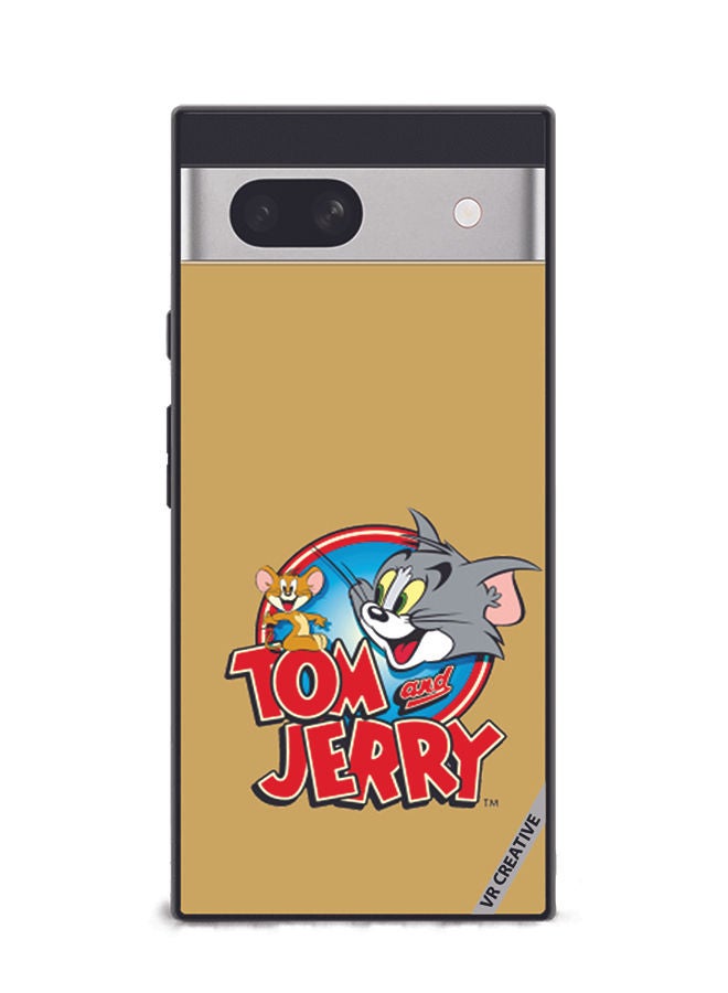 VR CREATIVE Protective Case Cover For Google Pixel 7a Tom And Jerry Design Multicolour - Image 1
