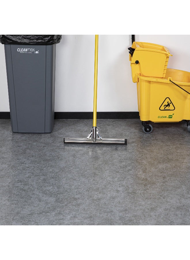 Restaurantware RW Clean 17.7 Inch Floor Squeegee, 1 Heavy-Duty Squeegee Head Replacement - Handle Sold Separately, Medium, Stainless Steel Garage Squeegee, Foam Blade, For All Types Of Floors - Image 3