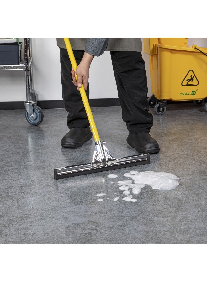 Restaurantware RW Clean 17.7 Inch Floor Squeegee, 1 Heavy-Duty Squeegee Head Replacement - Handle Sold Separately, Medium, Stainless Steel Garage Squeegee, Foam Blade, For All Types Of Floors - Image 5