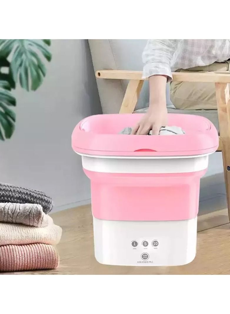 DubaiGallery Portable Mini Washing Machine Foldable Washing Machine Washing Tub Washing Machine For Travel Apartment Dormitory - Image 3