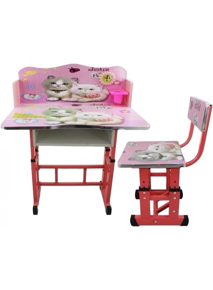 DubaiGallery مكتب أطفال، طاولة دراسة قابلة للرفع، مكتب دراسة منزلي، مكتب للطلاب في المرحلة الابتدائية، مجموعة مكتب وكرسي للكتابة للأطفال، مكتب عمل للأطفال، مكتب دراسة، مكتب أطفال، مكتب كتابة للطلاب في المدرسة - Image 2