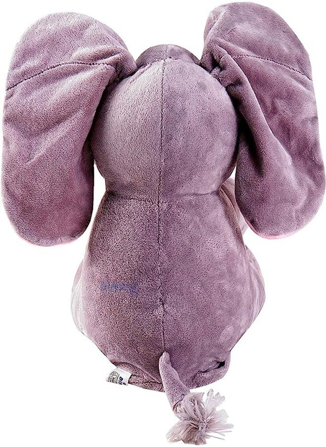 Goolsky Goolsky Baby Animated Stuffed Plush Singing Peek A Boo Elephant Interactive Musical Peek-a-Boo for Toddlers with Moving Ears, Adorable Stuffed Animal Toy  - Image 4