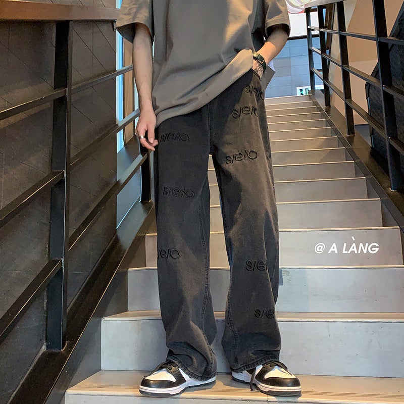 Unisex Casual Daily Denim Jeans - Image 1