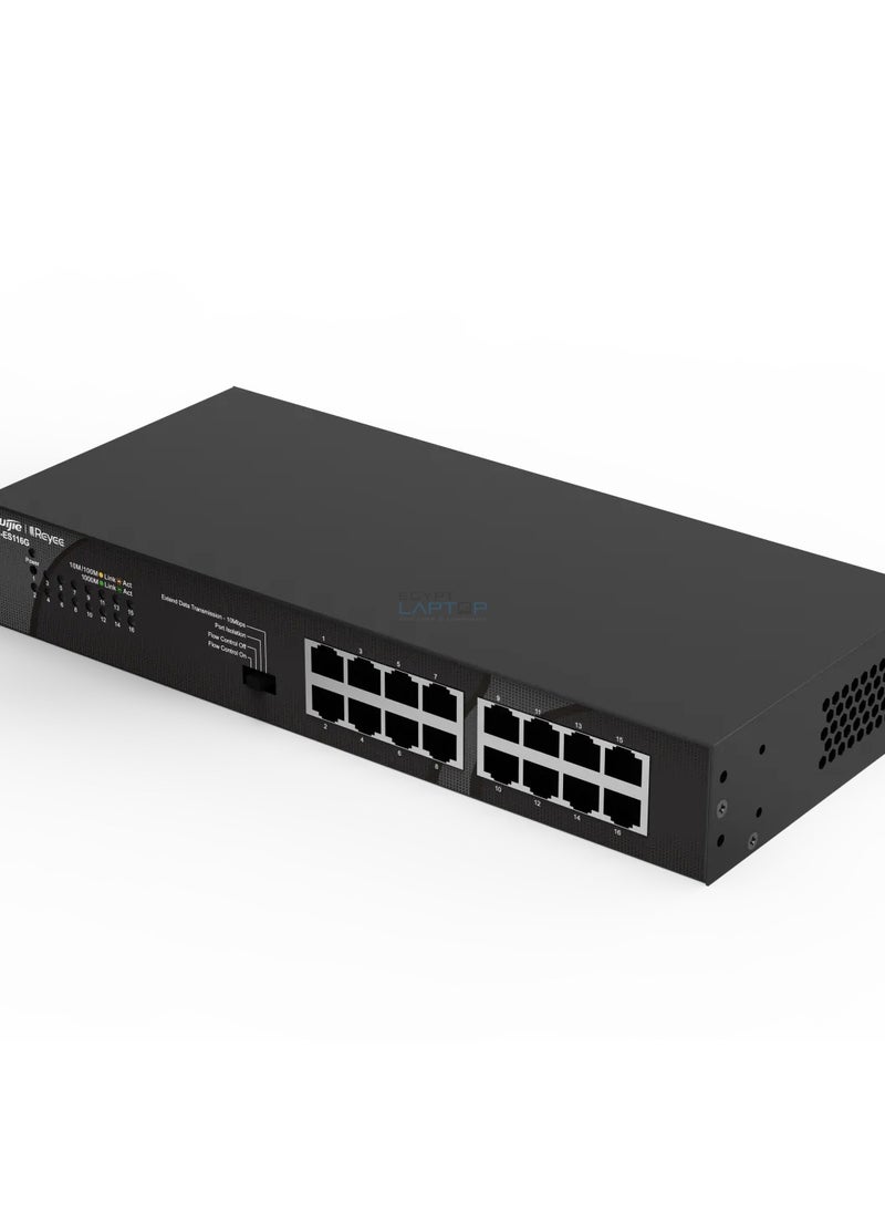Ruijie Reyee RG-ES116G 16-port 10/100/1000Mbps Unmanaged Non-PoE Switch