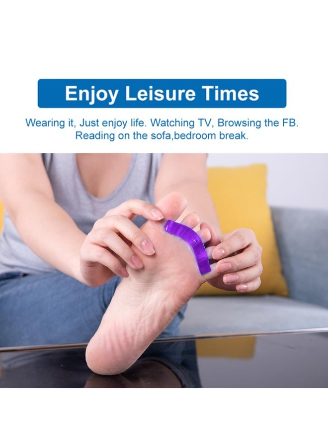 ماكس كير MAX CARE فواصل أصابع القدم للباديكير وتخفيف آلام البونيون – فواصل جل طبية قابلة للغسل وإعادة الاستخدام، أدوات باديكير لفصل الأظافر وتطبيق طلاء الأظافر - Image 4