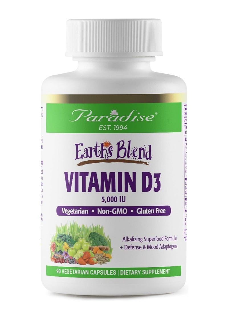 Earth'S Blend Vitamin D3 Superfood Formula 5000 Iu 90 Capsules - pzsku/ZDC66A84F8CE17EBB2155Z/45/_/1738337252/e6501fc9-8e9a-42b7-8b5a-cccbbb6a2fbe