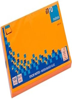 Info Info 5855-76 spring sticky notes, 125x75 (3x5), 100 sheets, orange 