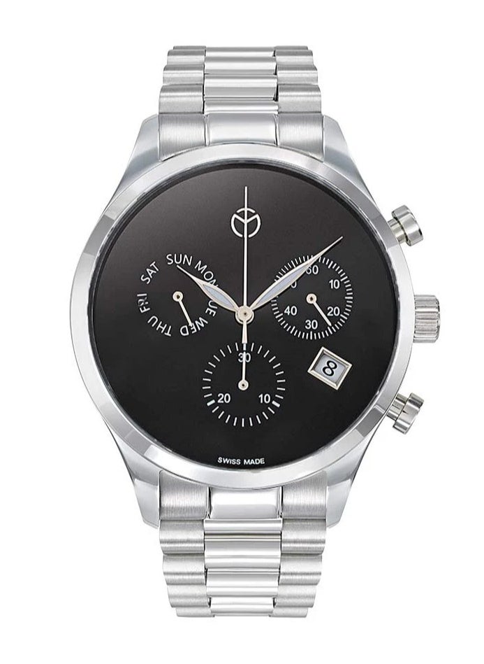 Mathey-Tissot Mathey-Tissot Urban Chrono Chronograph Quartz Black Dial Men's Watch H411CHNM 