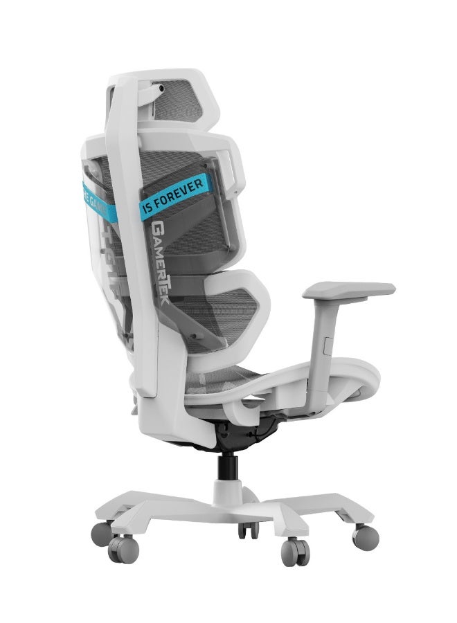 Gamertek Elite Commander Gaming Chair White - Image 2