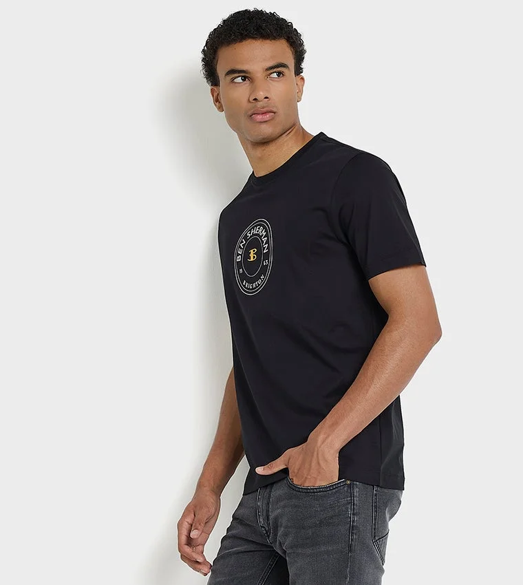 Ben Sherman Ben Sherman Men's Crew Neck Short Sleeve Printed T-Shirt